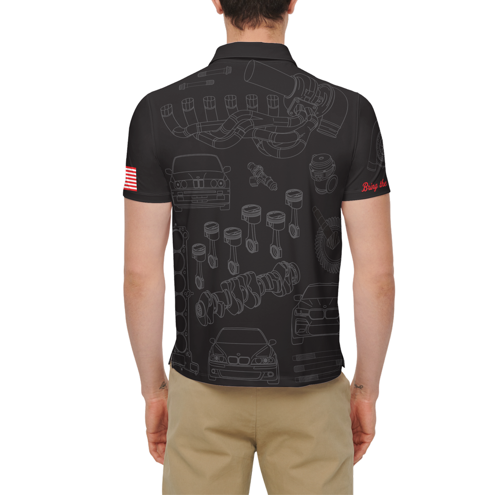 Men's Sublimated 5150 Crew Polo, Slim Fit