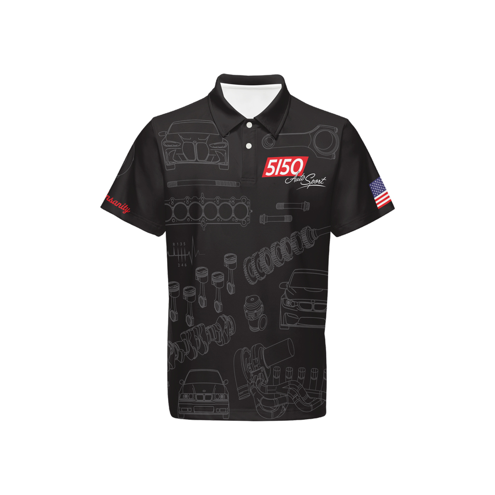 Men's Sublimated 5150 Crew Polo, Classic Fit