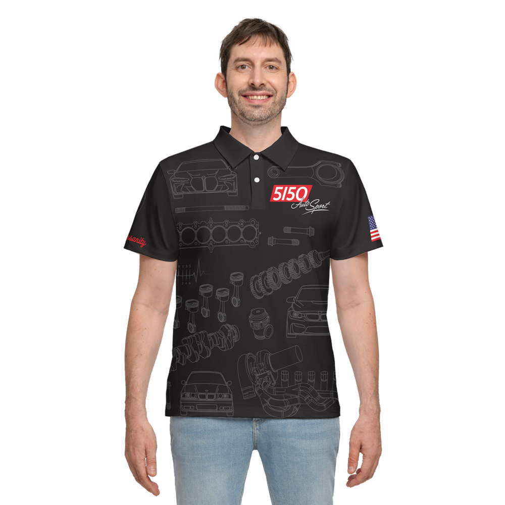 Men's Sublimated 5150 Crew Polo, Classic Fit