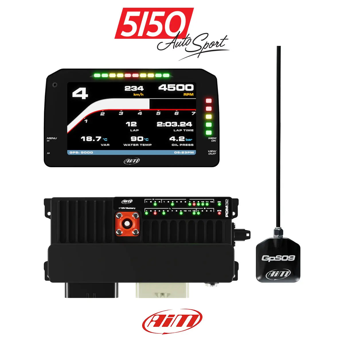 6" Race PDM Display and GPS