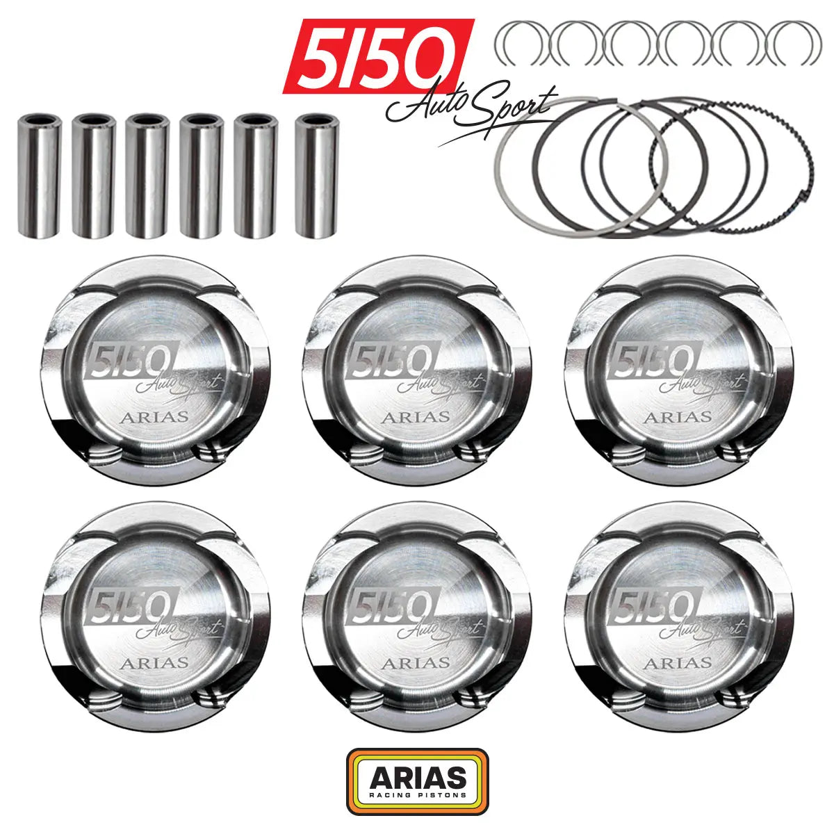 BMW S54 Piston Set by Arias