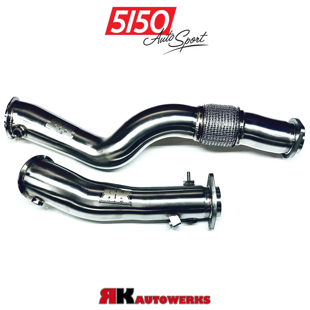 BMW G8X S58 Catless Race Downpipes by RK Autowerks