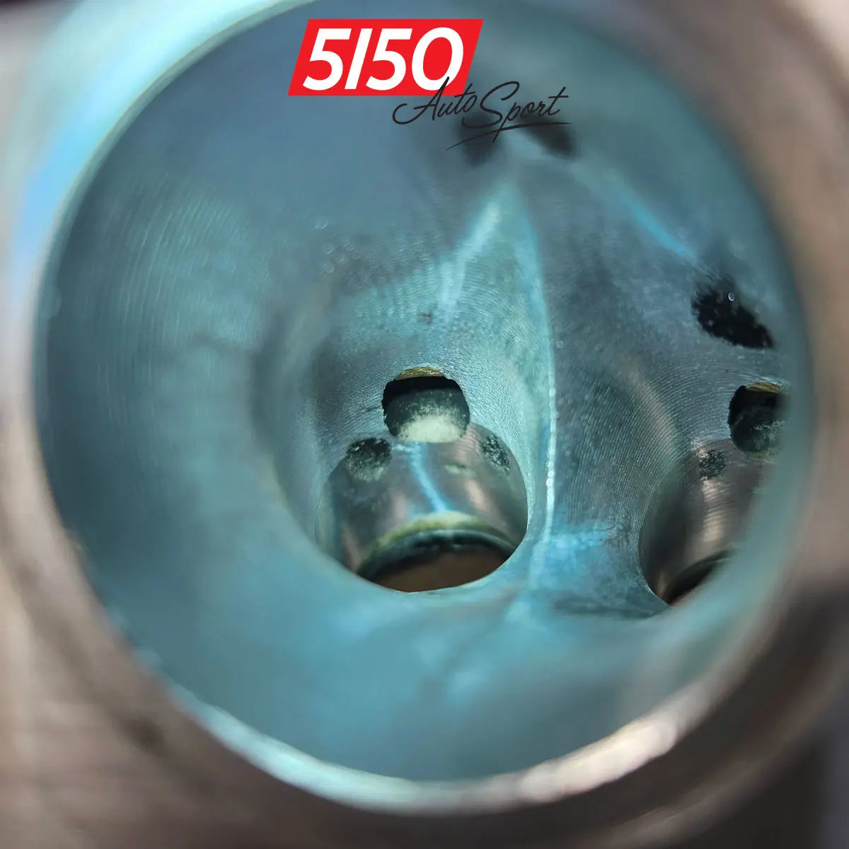 BMW N55 high performance cylinder head featuring intake and exhaust porting for greater airflow and efficiency