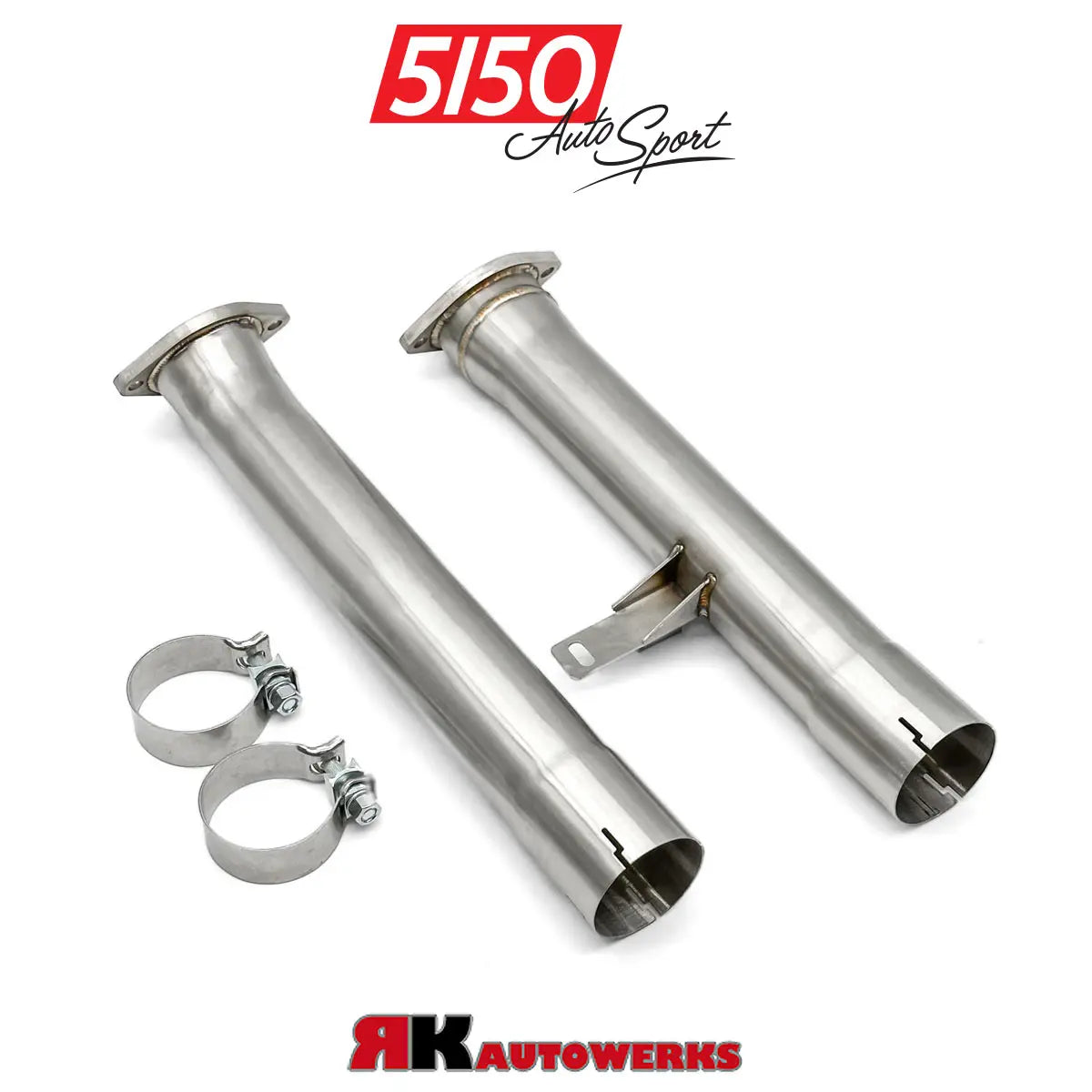 BMW G8X S58 Secondary Cat Delete Pipes by RK Autowerks