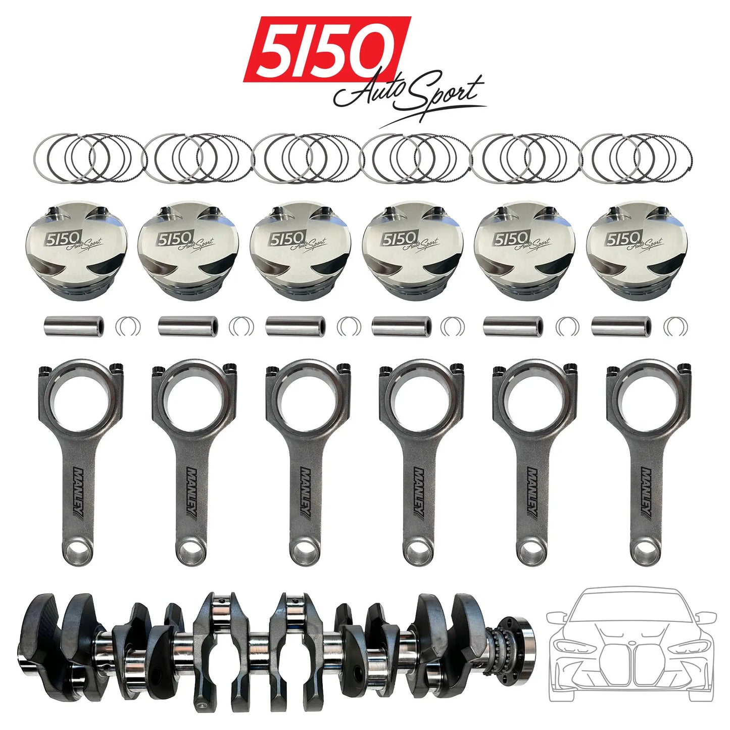 BMW S58 3.4L Stroker Kit by 5150 AutoSport