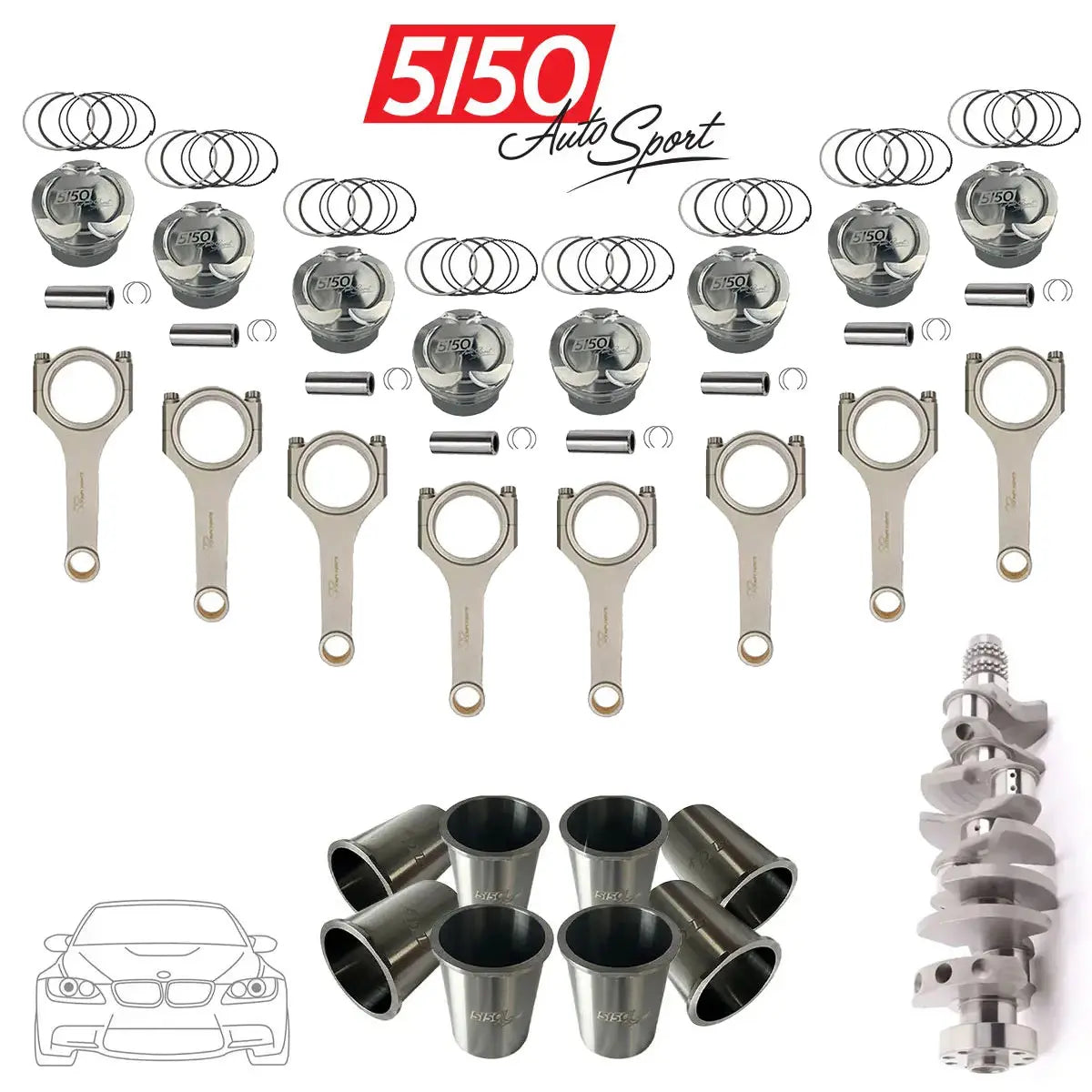 BMW S65 4.7L Stroker Kit by 5150 AutoSport