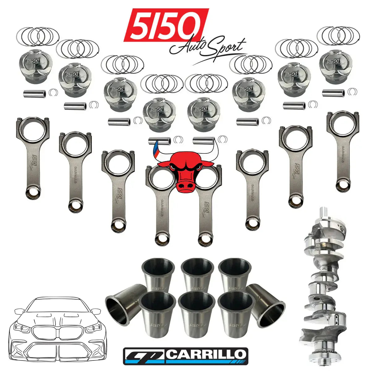 BMW S68 4.8L Stroker Kit by 5150 AutoSport