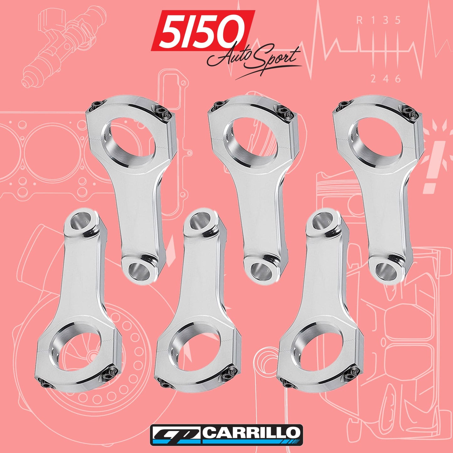 Pro-Xtreme Aluminum Connecting Rod Set for BMW S54