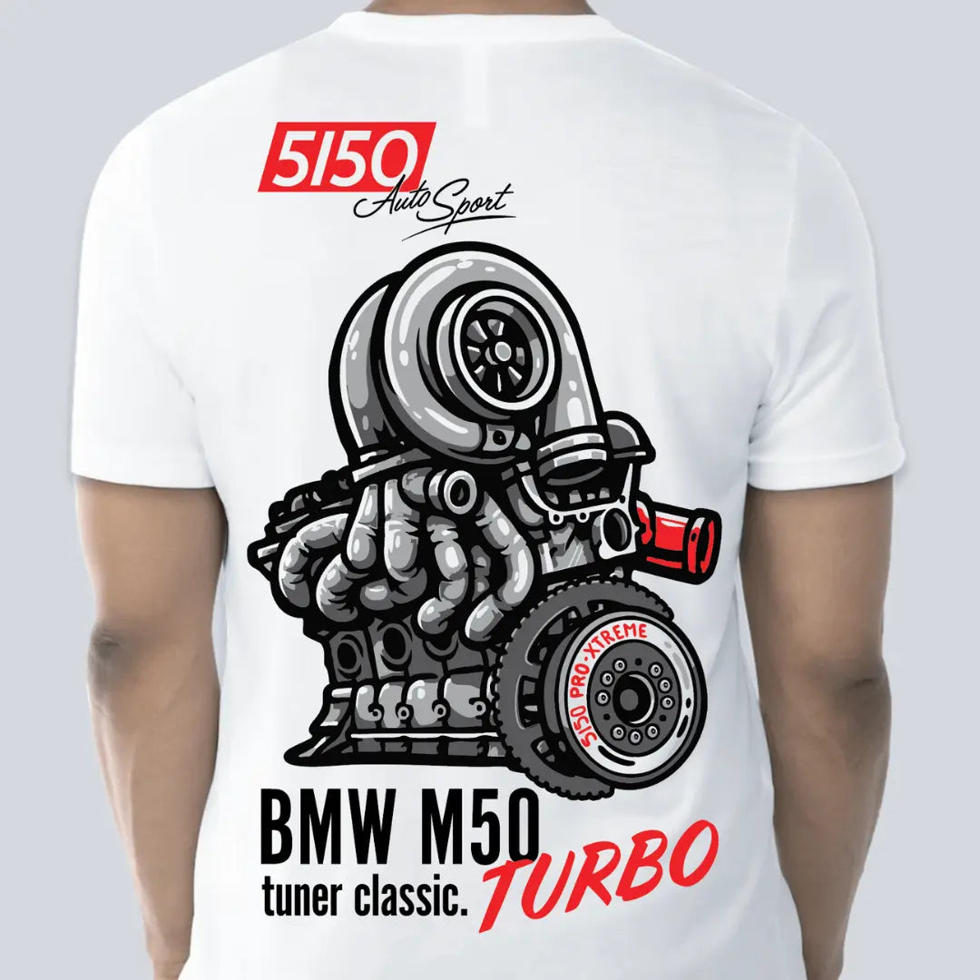 BMW E36 Turbo T-shirt by 5150 AutoSport