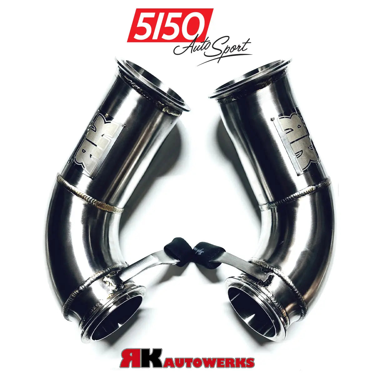 BMW F95 X5M / F96 X6M S63 Catless Race Downpipes by RK Autowerks