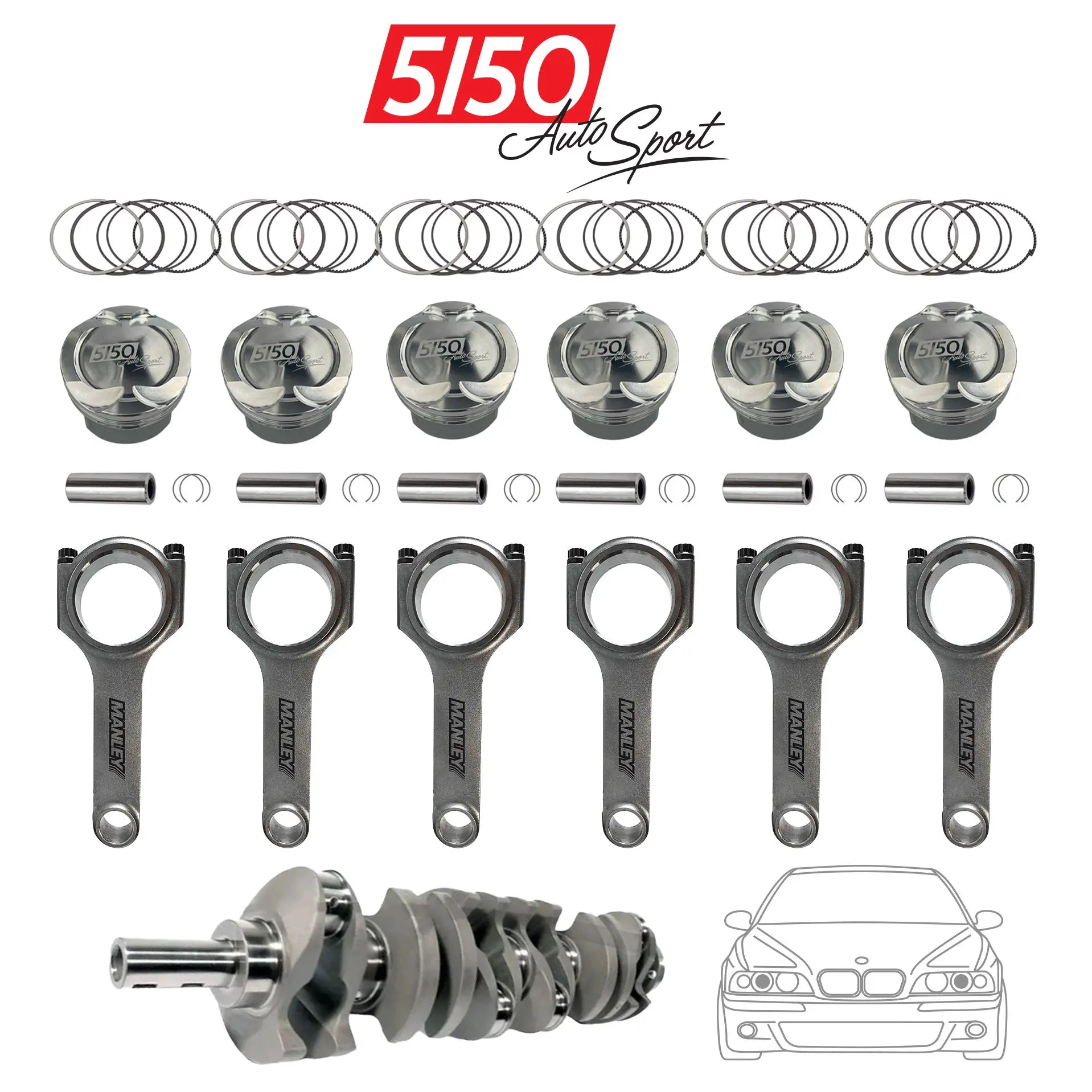3.4L Stroker Kit for BMW M54 Engines