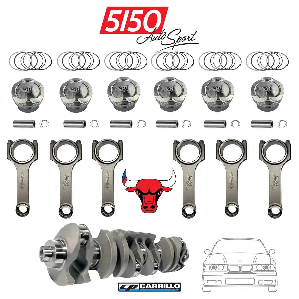 BMW S50B30 Euro E36 Stroker Kit