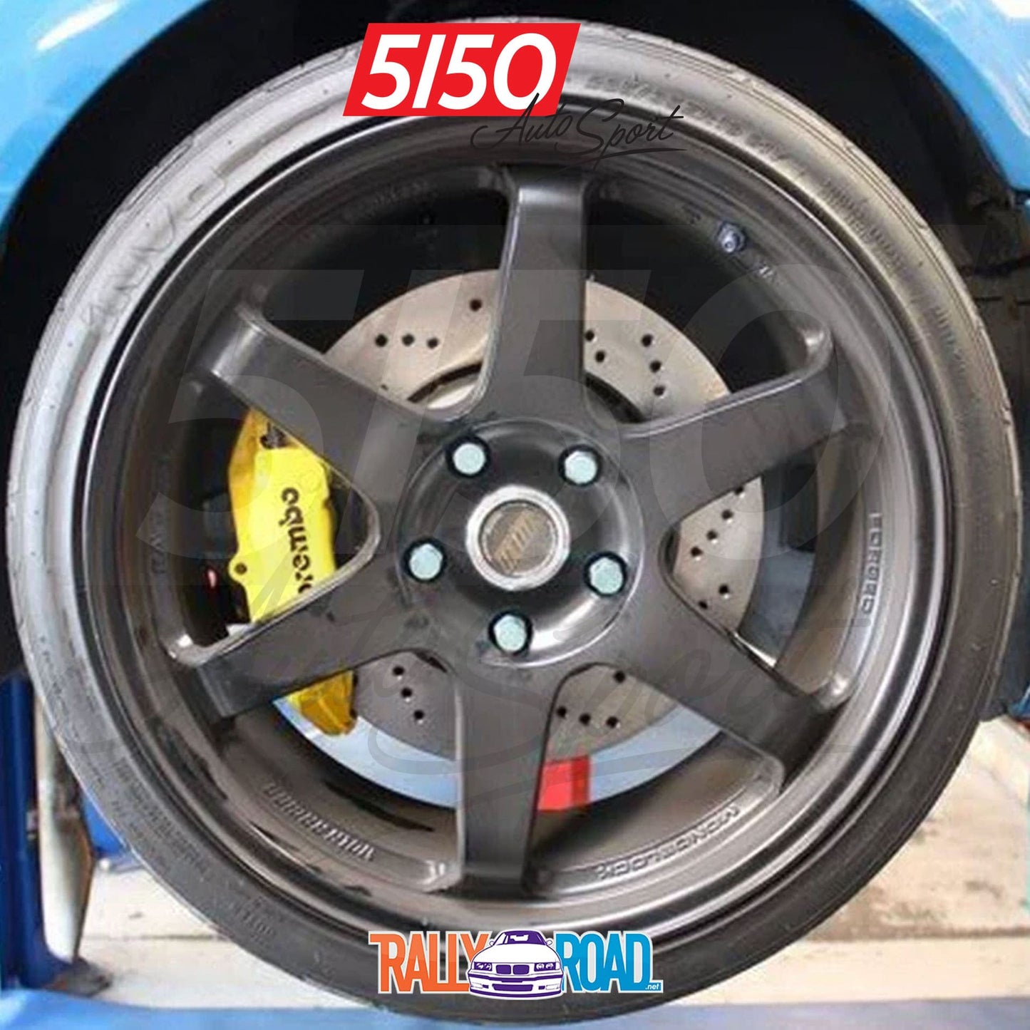 Rally Road Porsche 996 Brake Caliper Brackets, BMW E46 M3, Front