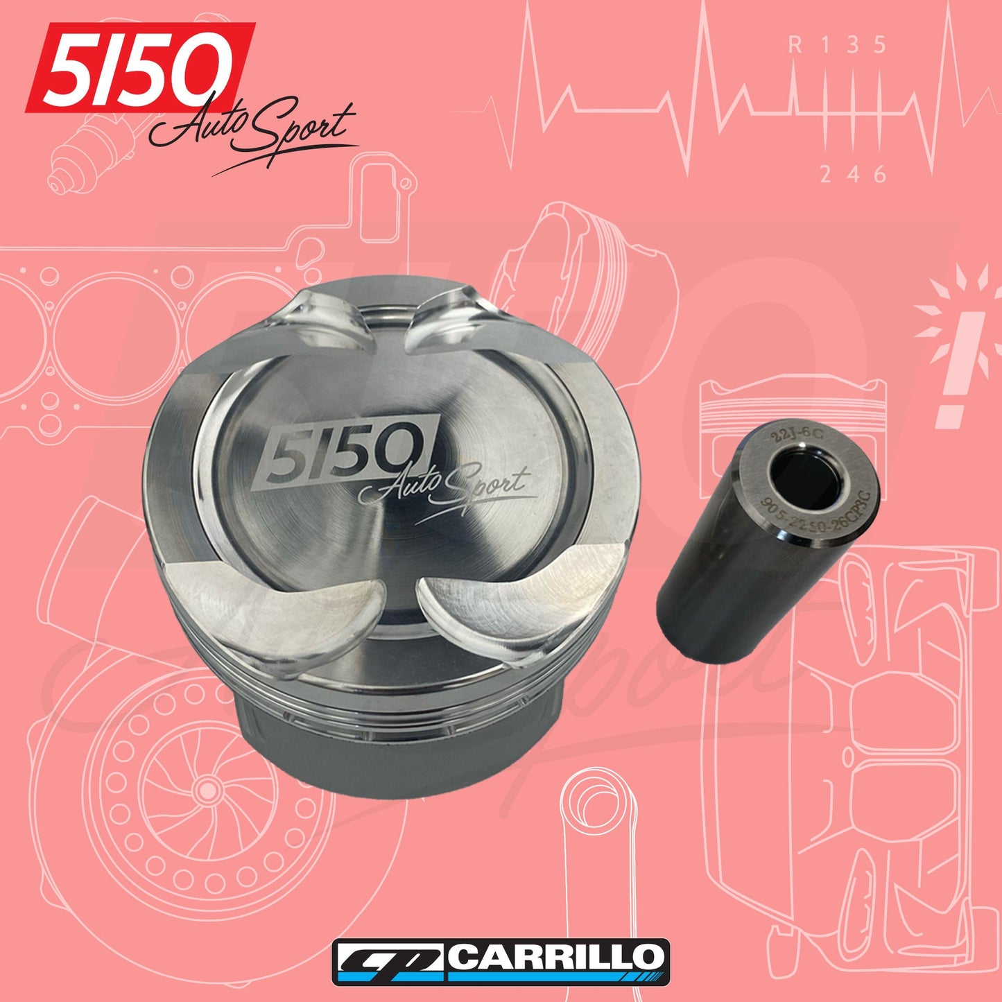 CP Forged Piston Set, BMW / Rolls-Royce N74R, Pro-Xtreme, Alusil