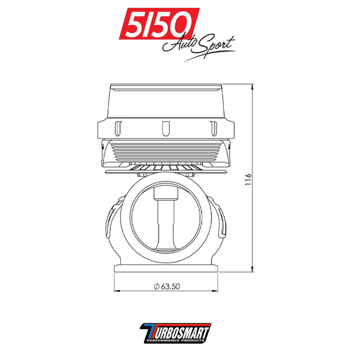 Turbosmart 14psi GenV Hypergate45 Wastegate